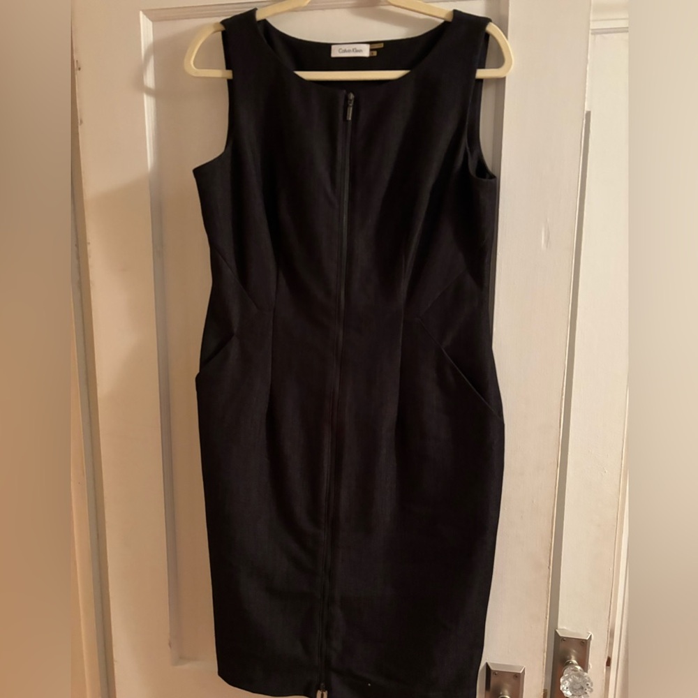 Calvin Klein Black Backless Dress